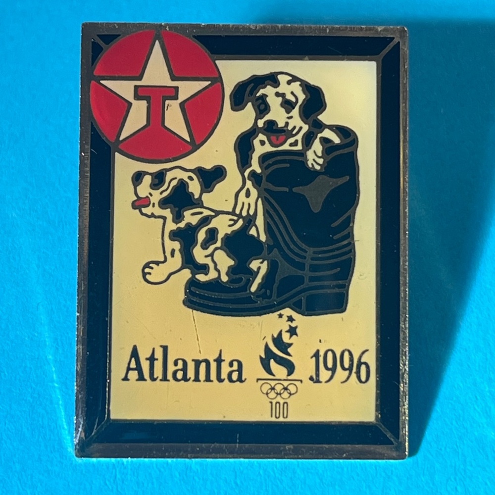 Set of  5 Atlanta 1996 Summer Olympics Lapel Hat trading Pins Texaco NationsBank - Picture 9 of 14